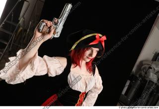 DARINA STANDING POSE WITH NEW GUN